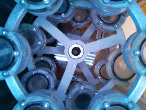 Sojourner2020, image from sculpture onboard the ISS; credit, Xin Liu, MIT Media Lab Space Exploration Initiative