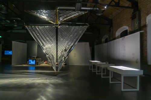 TX-2:MOONSHADOW full installation view as part of : REWILD at MAXXI; photo credit: Adriana Knouf