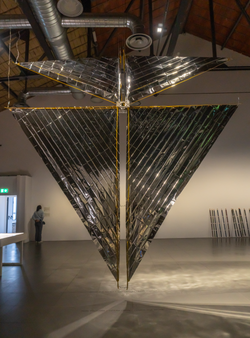 TX-2:MOONSHADOW back view of spacecraft as part of : REWILD at MAXXI; photo credit: Adriana Knouf