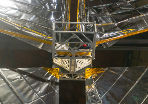 TX-2:MOONSHADOW cubesat detail as part of : REWILD at MAXXI; photo credit: Adriana Knouf
